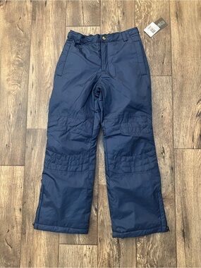 Sequoia Warm Water Resistant Adjustable Waist Snow Pants Sz 14/16 Navy Blue